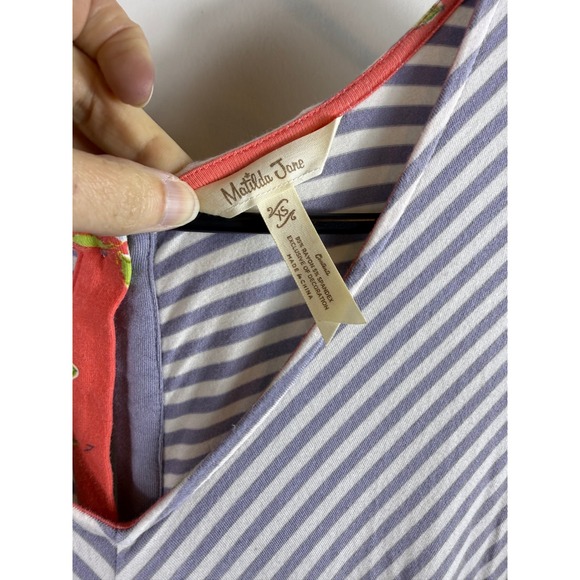 Matilda Jane Striped Jumpsuit‎ Casual Pockets Comfy Summer Women Size XS - Picture 6 of 10